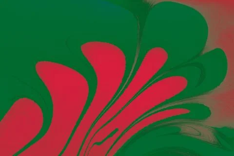 Ebru marble effect with floral pattern design for print イラスト素材