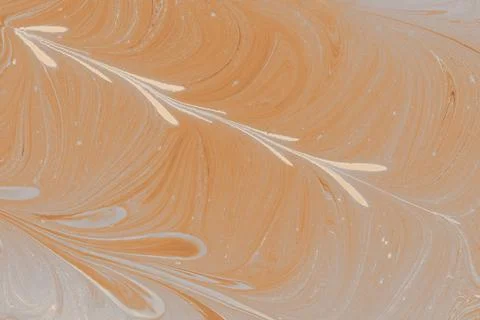 Ebru marble effect with floral pattern design for print Foto stock