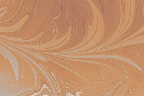 Ebru marble effect with floral pattern design for print Stock Photos