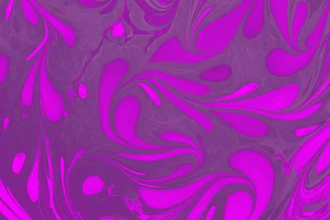 Ebru marble effect with floral pattern design for print Foto stock