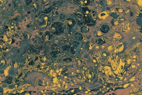 Ebru marble effect pattern design for print イラスト素材