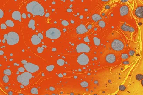 Ebru marble effect pattern design for print Stock Illustration