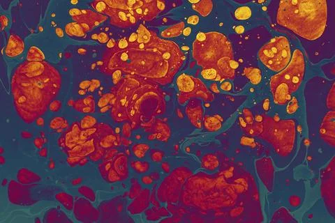 Ebru marble effect pattern design for print イラスト素材