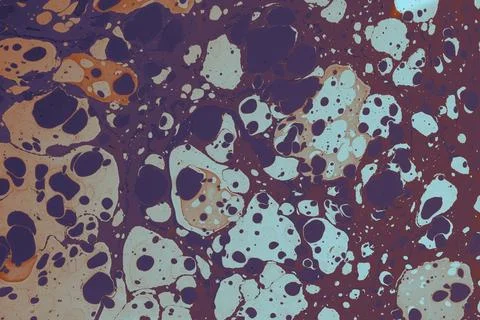 Ebru marble effect pattern design for print Stock Illustration