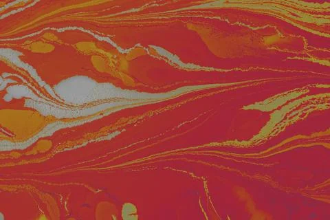 Ebru marble effect pattern design for print Stock Illustration