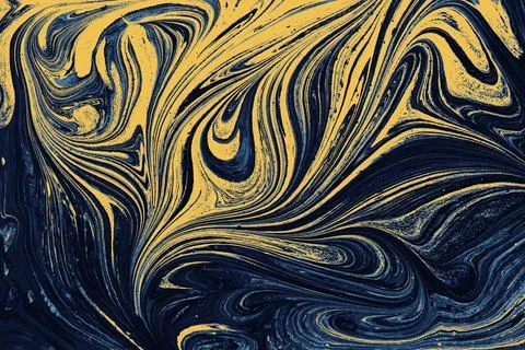 Ebru marble effect pattern design for print Stock Illustration
