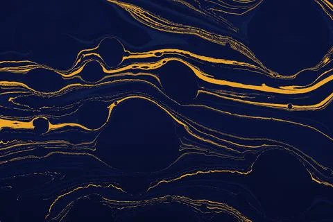 Ebru marble effect pattern design for print Stock Illustration