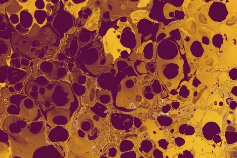 Ebru marble effect pattern design for print Stock Illustration
