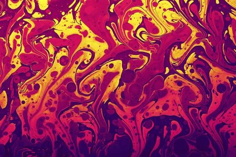 Ebru marble effect pattern design for print イラスト素材