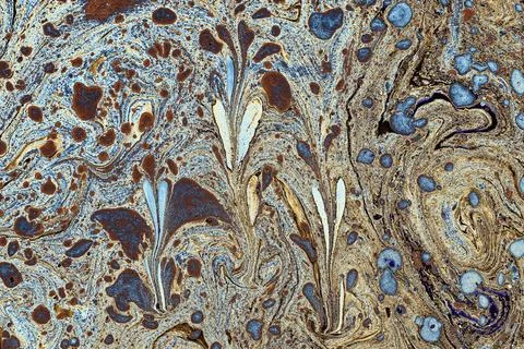 Ebru marble effect pattern design for print Stock Illustration