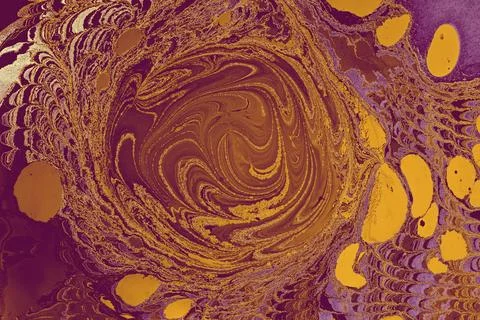 Ebru marble effect pattern design for print Stock Illustration