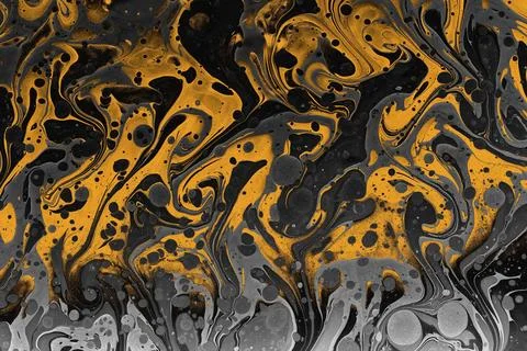 Ebru marble effect pattern design for print Stock Illustration