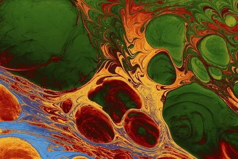 Ebru marble effect pattern design for print Stock Illustration