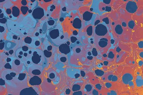 Ebru marble effect pattern design for print イラスト素材