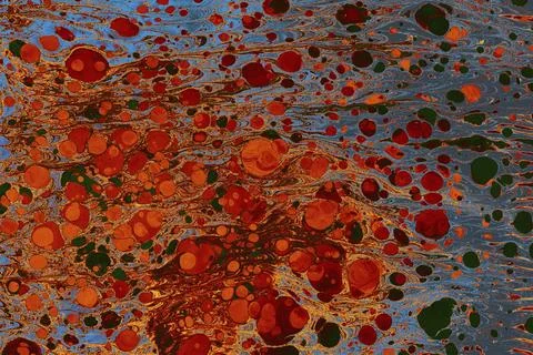 Ebru marble effect pattern design for print Illustrazione stock