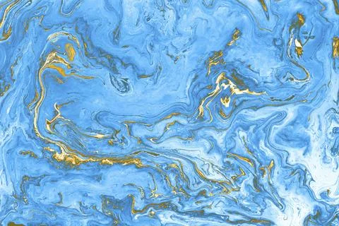 Ebru marble effect pattern design for print Stock Illustration
