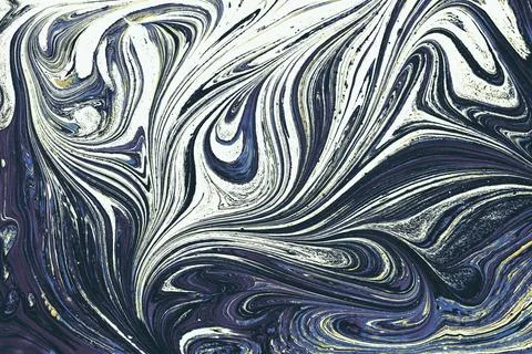 Ebru marble effect pattern design for print Illustrazione stock