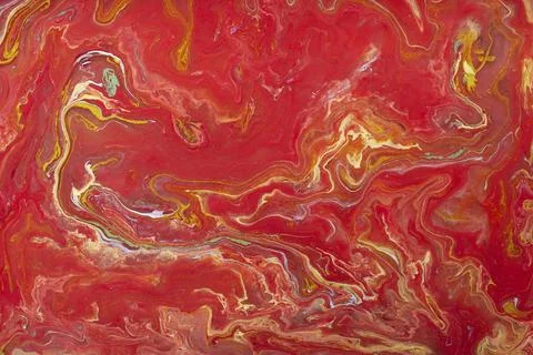 Ebru marble effect pattern design for print Stock Illustration