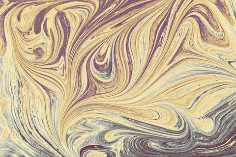 Ebru marble effect pattern design for print Illustrazione stock
