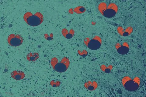 Ebru marble effect pattern design for print Stock Illustration