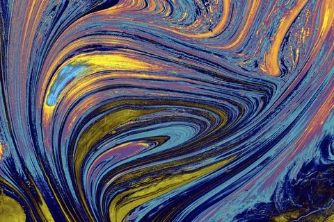 Ebru marble effect pattern design for print Stock Illustration