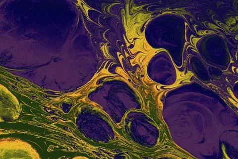 Ebru marble effect pattern design for print Stock Illustration