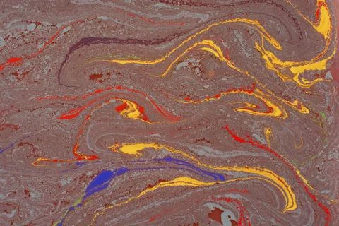 Ebru marble effect pattern design for print 스톡 일러스트