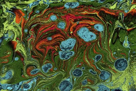Ebru marble effect pattern design for print 스톡 일러스트