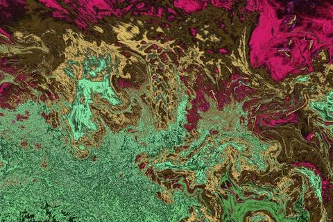 Ebru marble effect surface pattern design for print イラスト素材