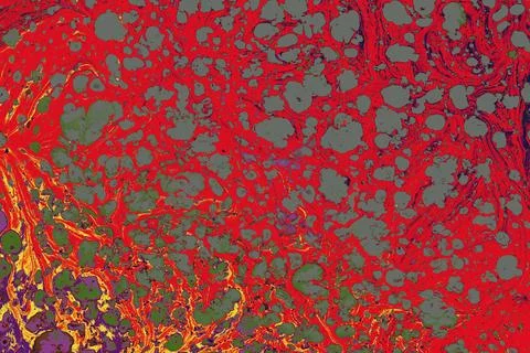 Ebru marble effect surface pattern design for print Stock Illustration