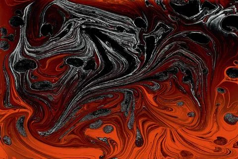 Ebru marble effect surface pattern design for print Illustrazione stock