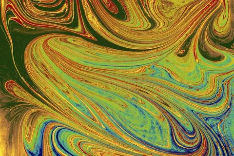 Ebru marble effect surface pattern design for print Illustrazione stock