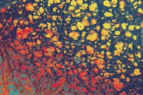 Ebru marble effect surface pattern design for print Illustrazione stock