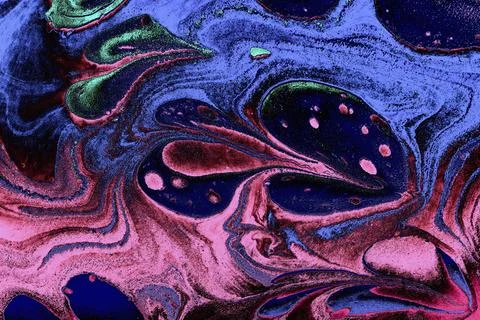 Ebru marble effect surface pattern design for print Illustrazione stock