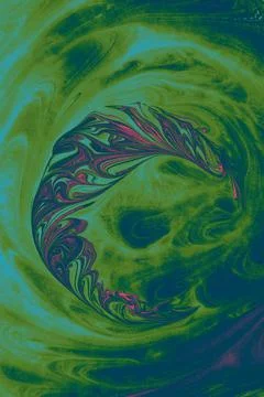 Ebru marbling effect surface pattern design for print Stock Illustration