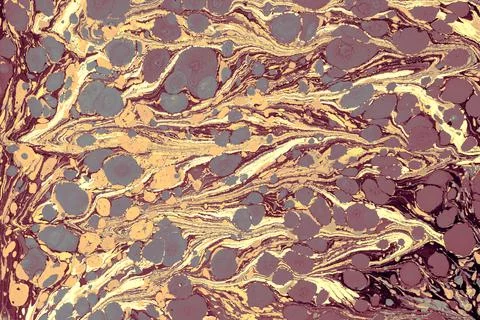 Ebru marbling effect surface pattern design for print Illustrazione stock