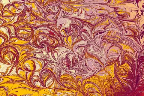 Ebru marbling effect surface pattern design for print イラスト素材