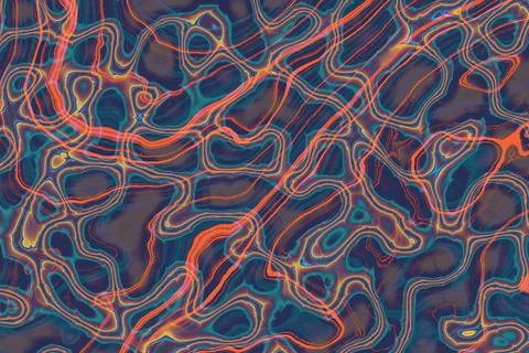 Ebru marbling effect surface pattern design for print イラスト素材