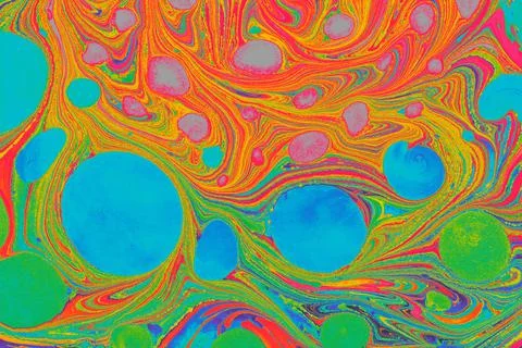 Ebru marbling effect surface pattern design for print Illustrazione stock