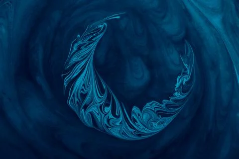 Ebru marbling effect surface pattern design for print Illustrazione stock