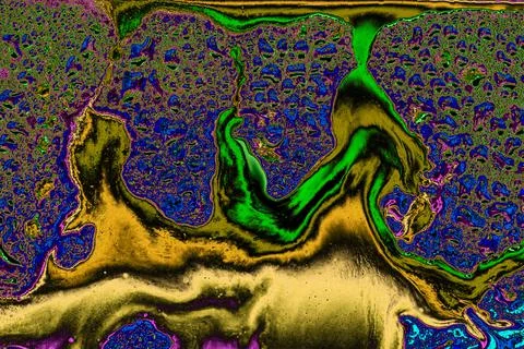 Ebru marbling effect surface pattern design for print Stock Illustration