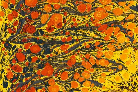 Ebru marbling effect surface pattern design for print Illustrazione stock