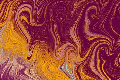 Ebru marbling effect surface pattern design for print Illustrazione stock