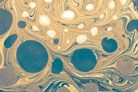 Ebru marbling effect surface pattern design for print Stock Illustration