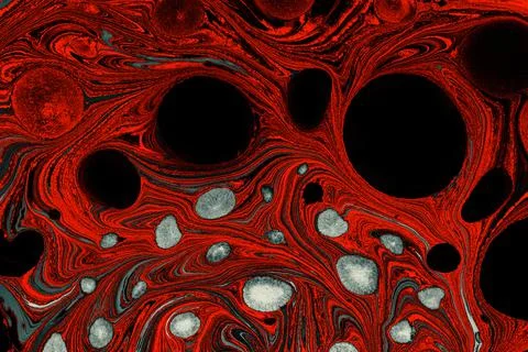 Ebru marbling effect surface pattern design for print Stock Photos