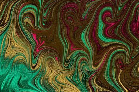 Ebru marbling effect surface pattern design for print Foto stock