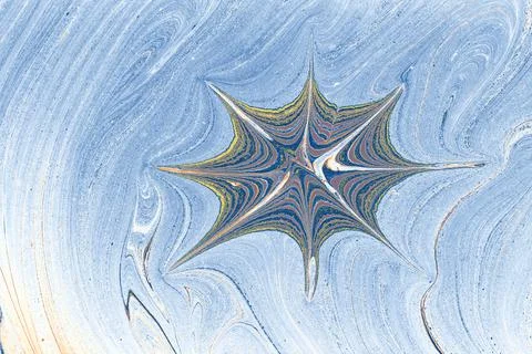 Ebru marbling effect surface pattern design for print Foto stock