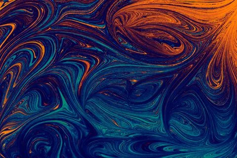 Ebru marbling effect surface pattern design for print Foto stock