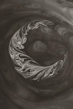 Ebru marbling effect surface pattern design for print Foto stock