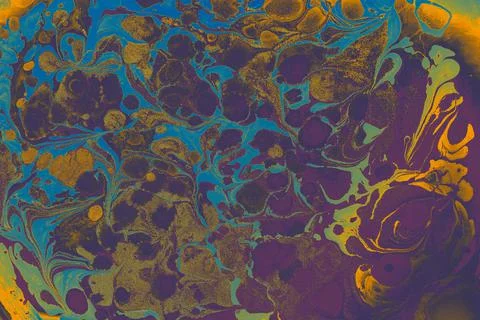 Ebru marbling effect surface pattern design for print Foto stock